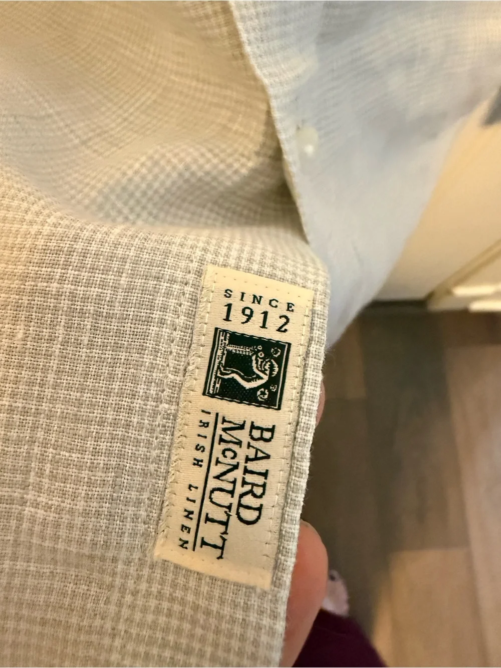 Light Blue Long-Sleeve Men's Button-Up Shirt